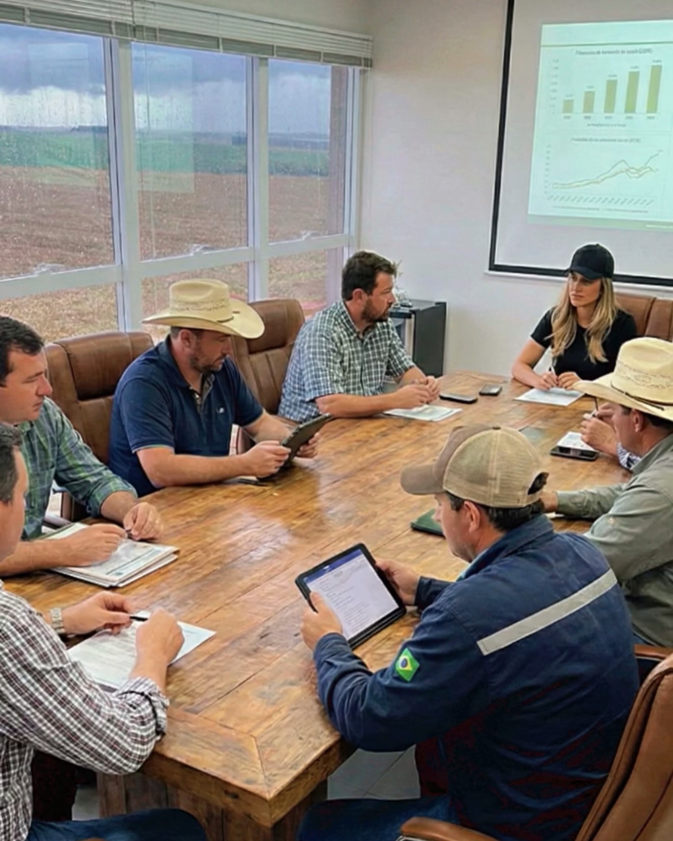 Reunião com produtores